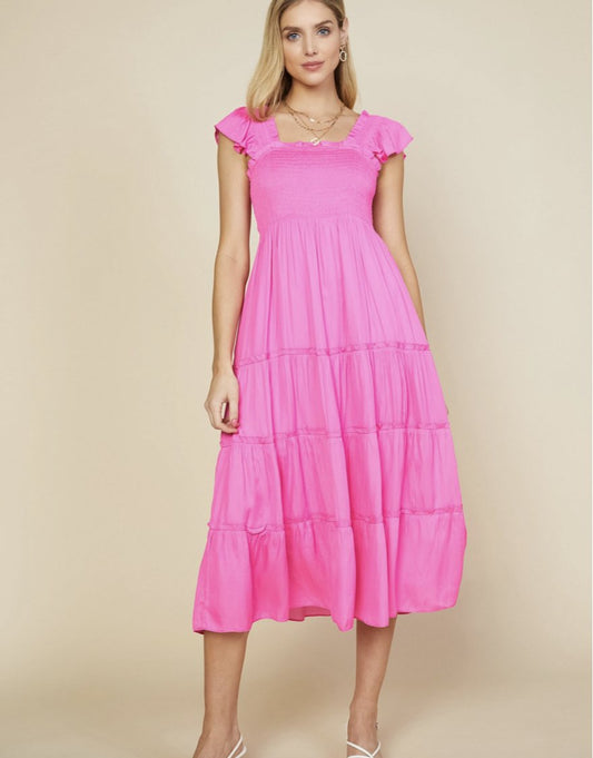 Hottest Pink Hathaway Dress - Heart On A Hanger