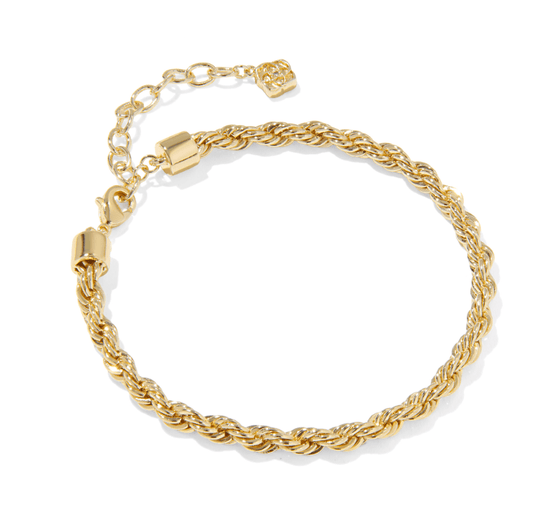 Isabelle chain bracelet in gold - Heart On A Hanger