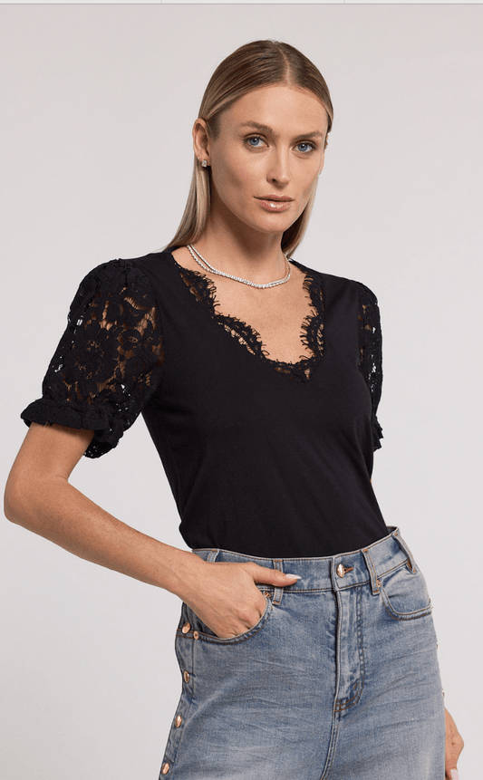 Jess lace combo top - Heart On A Hanger