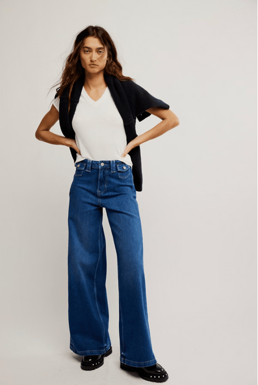 Kellee high rise palazzo - Heart On A Hanger