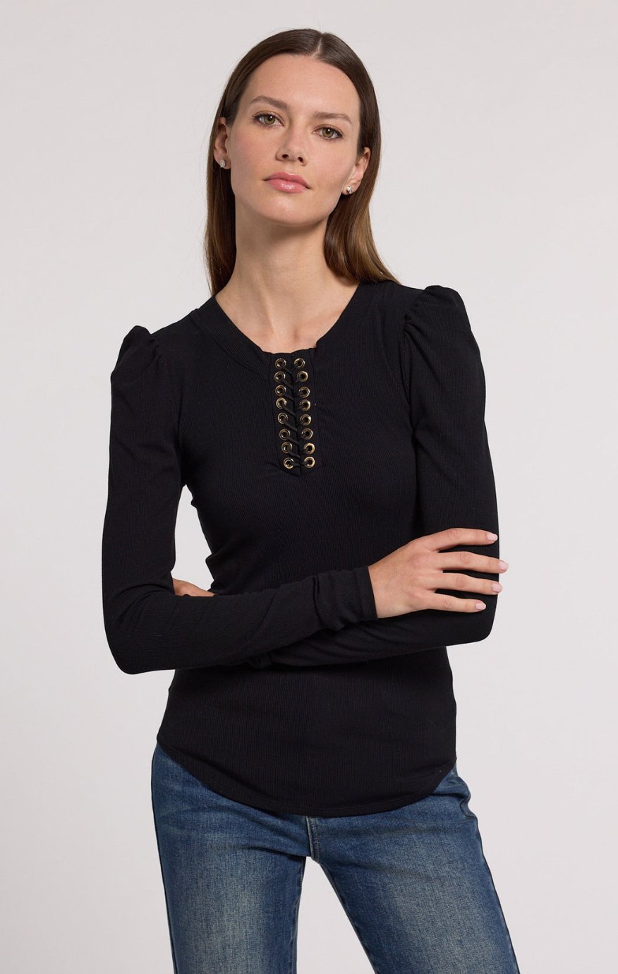 Khara lace up top - Heart On A Hanger