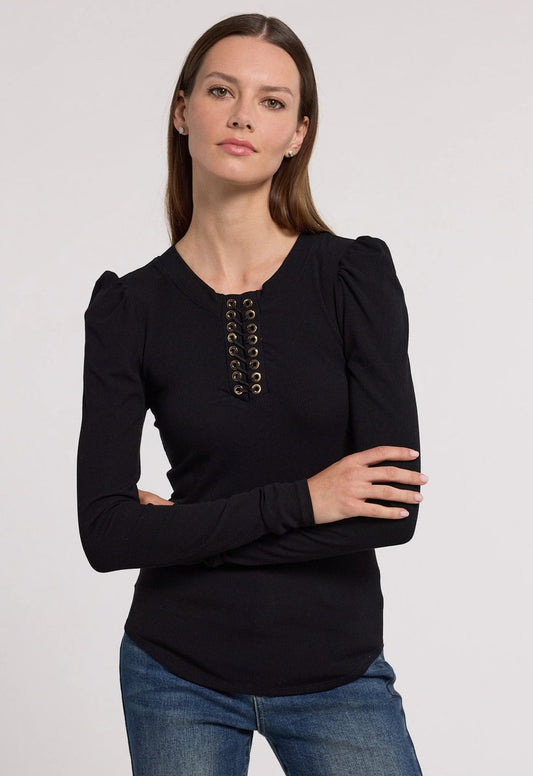 Khara lace up top - Heart On A Hanger