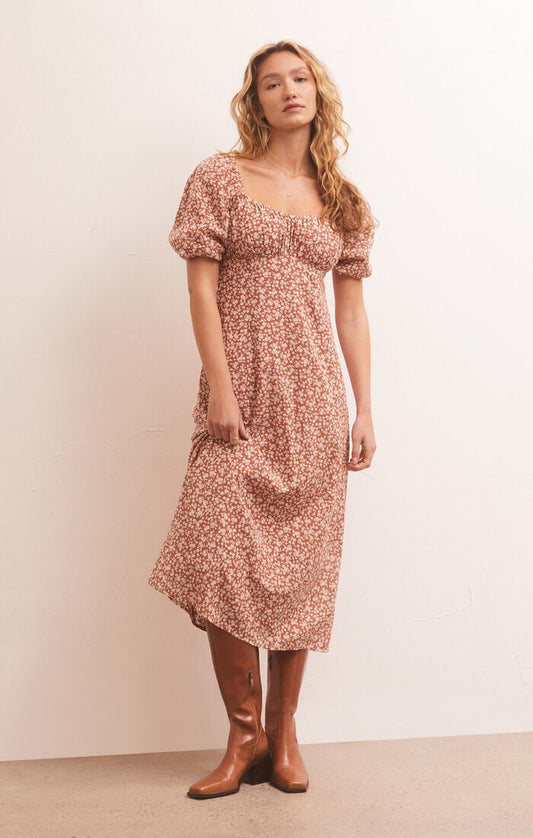 Kiera floral midi dress - Heart On A Hanger