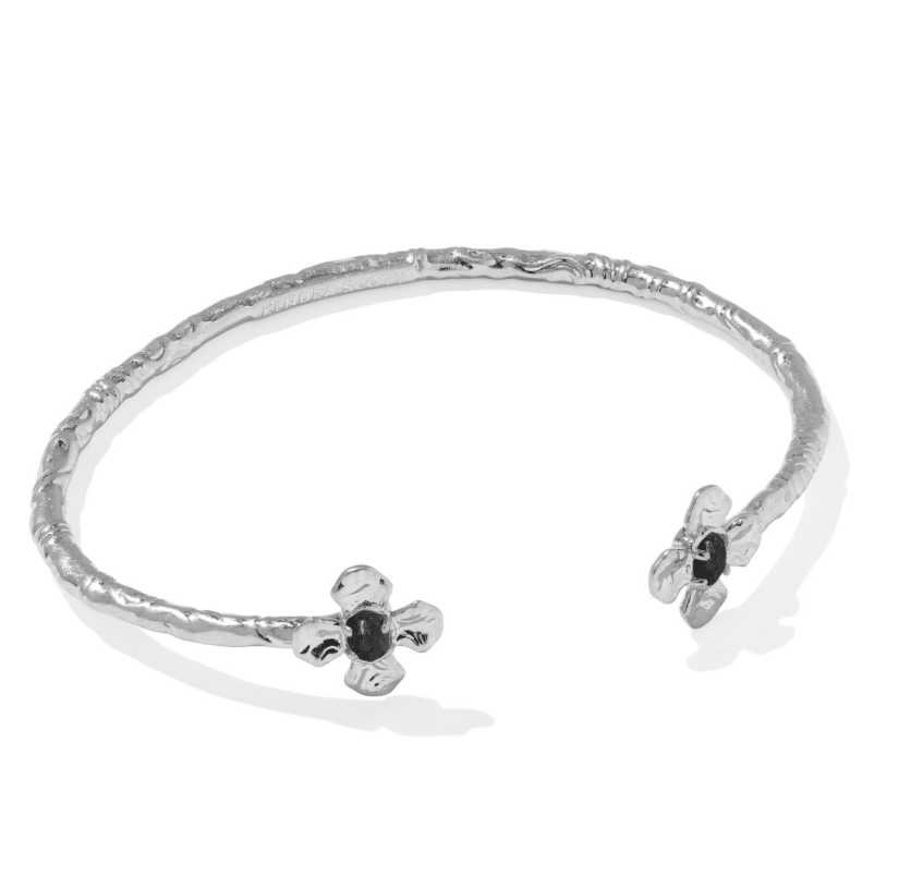 Leanne bracelet in silver black granite - Heart On A Hanger