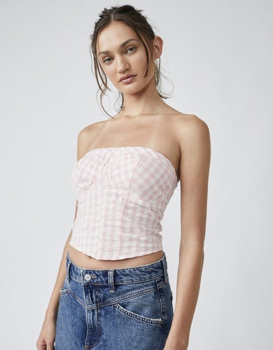 Leilani Gingham Tube - Heart On A Hanger