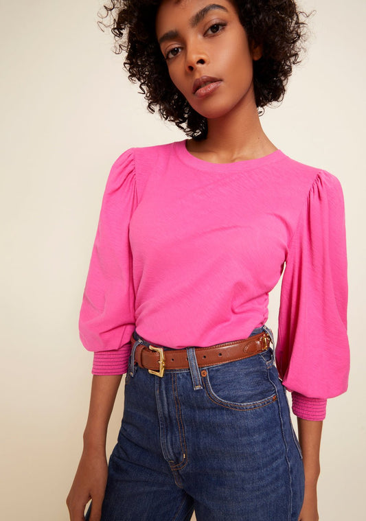 Loren Smocked Peasant Tee - Heart On A Hanger
