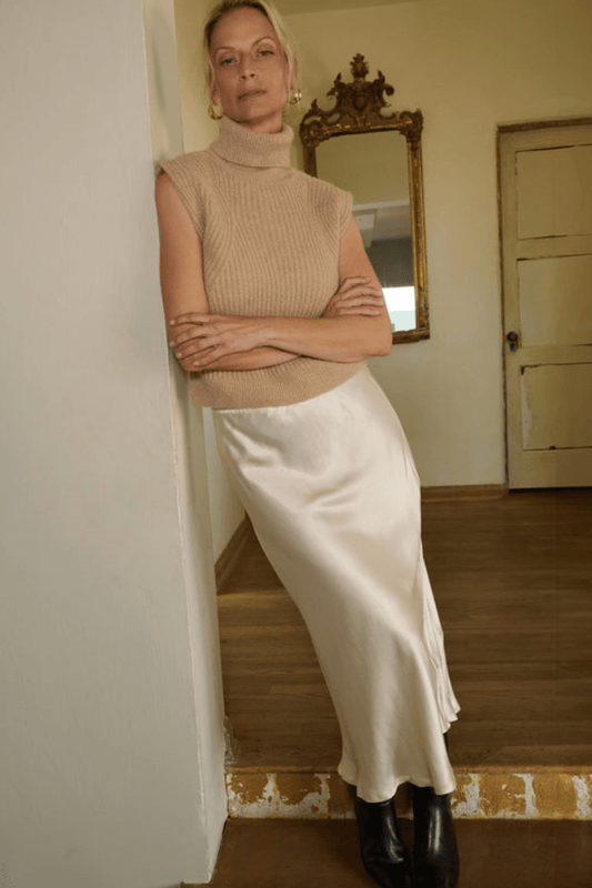 Mabel bias skirt in moonbeam - Heart On A Hanger