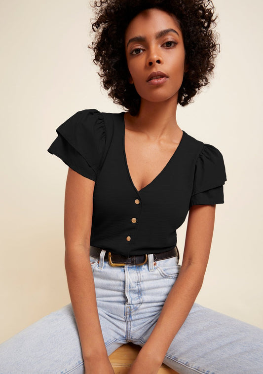 Maria femme snap tee - Heart On A Hanger