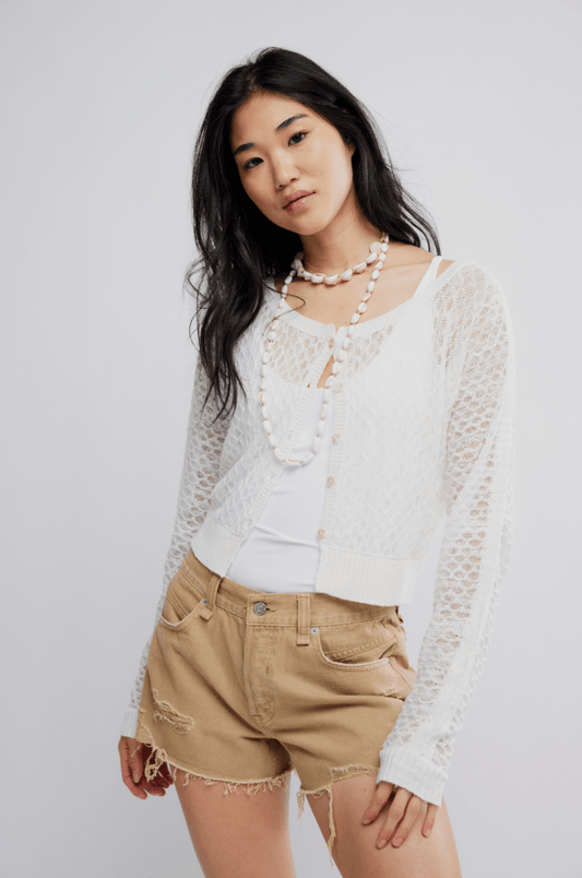 Maris fine gauge cardi - Heart On A Hanger