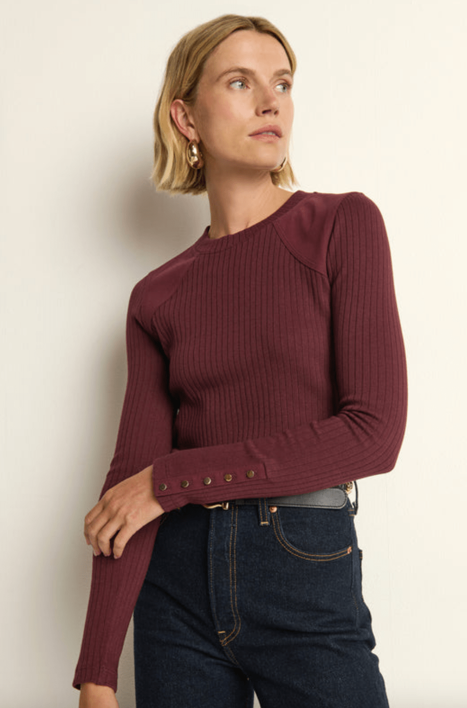 Maxine long sleeve in port - Heart On A Hanger