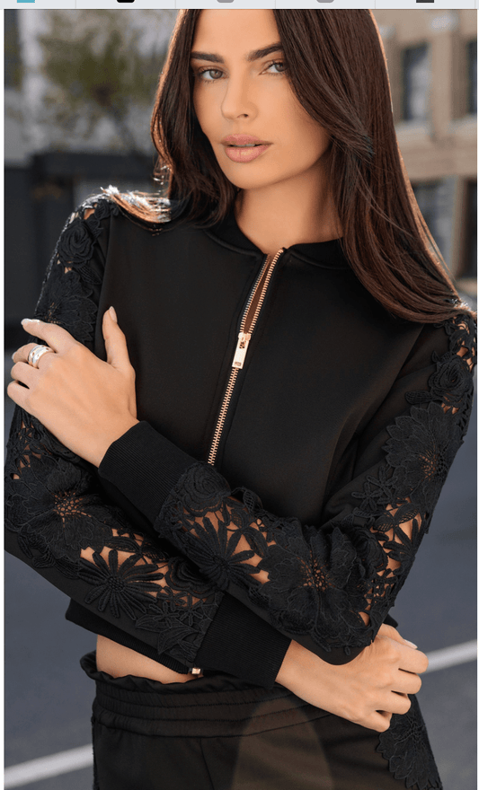 Melanie lace combo bomber - Heart On A Hanger