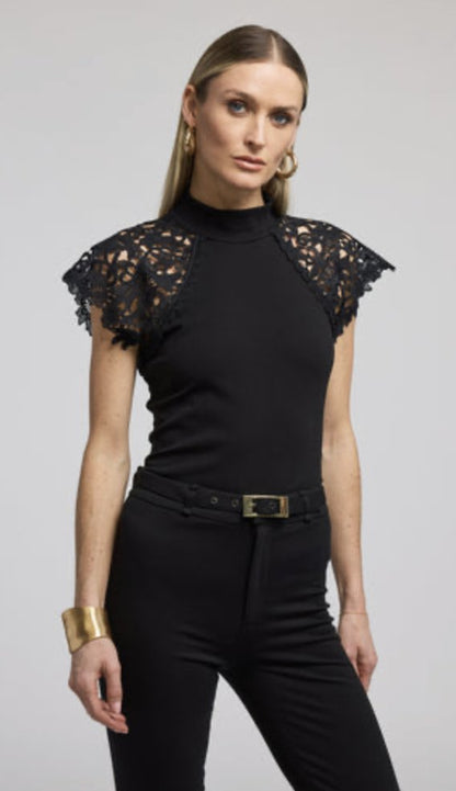 Michelle lace combo tee - Heart On A Hanger
