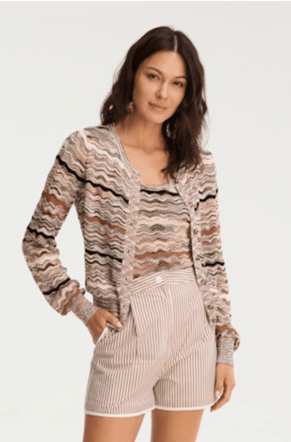 Miller cardigan in terracotta - Heart On A Hanger
