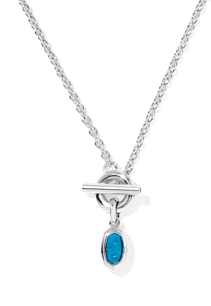 Mini elisa toggle pendant silver indigo - Heart On A Hanger