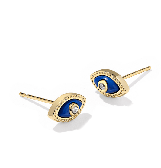 Mini eye stud earrings - Heart On A Hanger