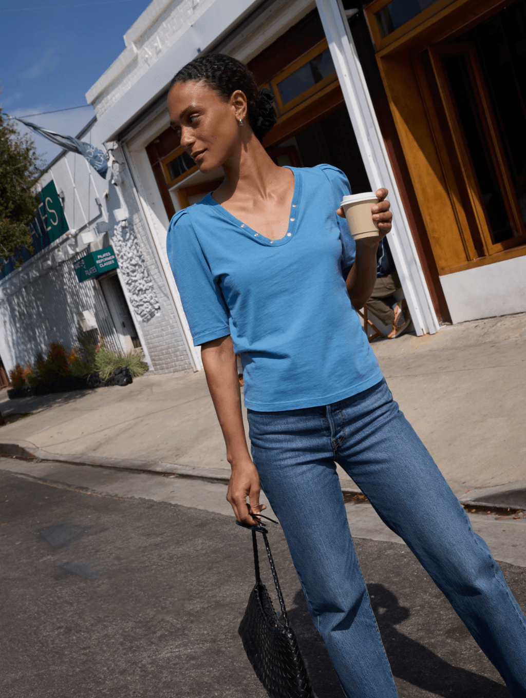 Nahal top in indigo - Heart On A Hanger