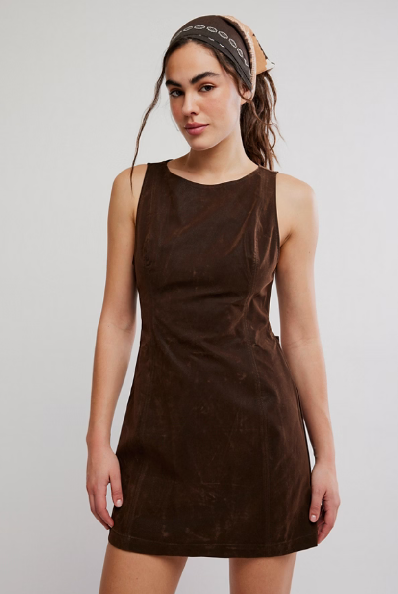 Atlas suede mini in chicory coffee