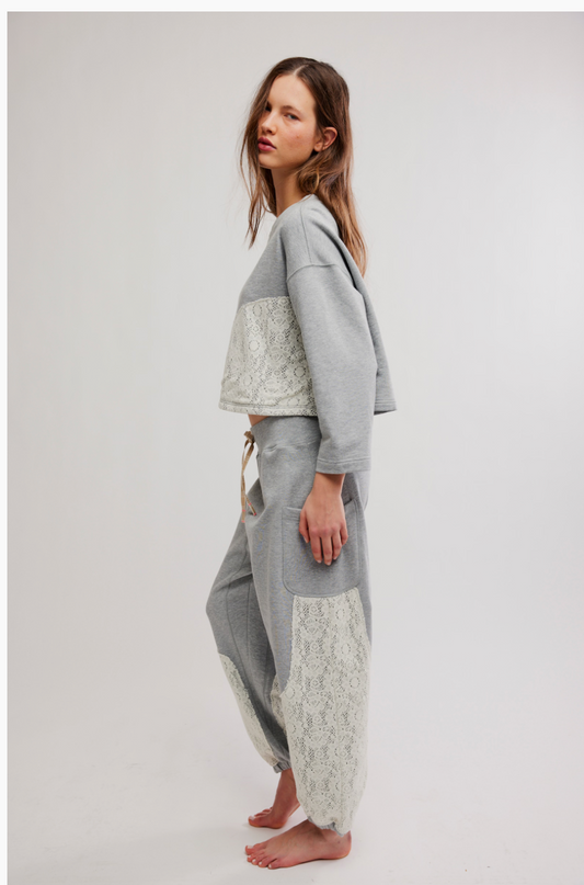 Sunday best lounge set in heather grey