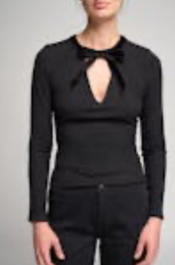 Aveline velvet combo top