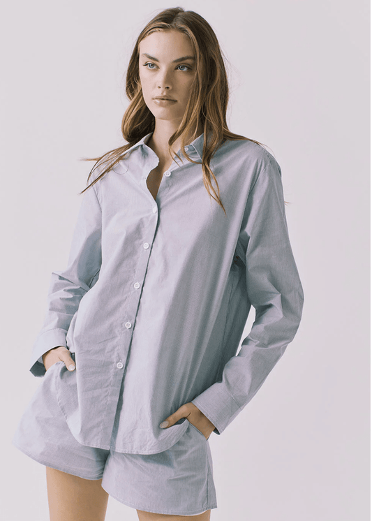 Paso pinstriped button up - Heart On A Hanger