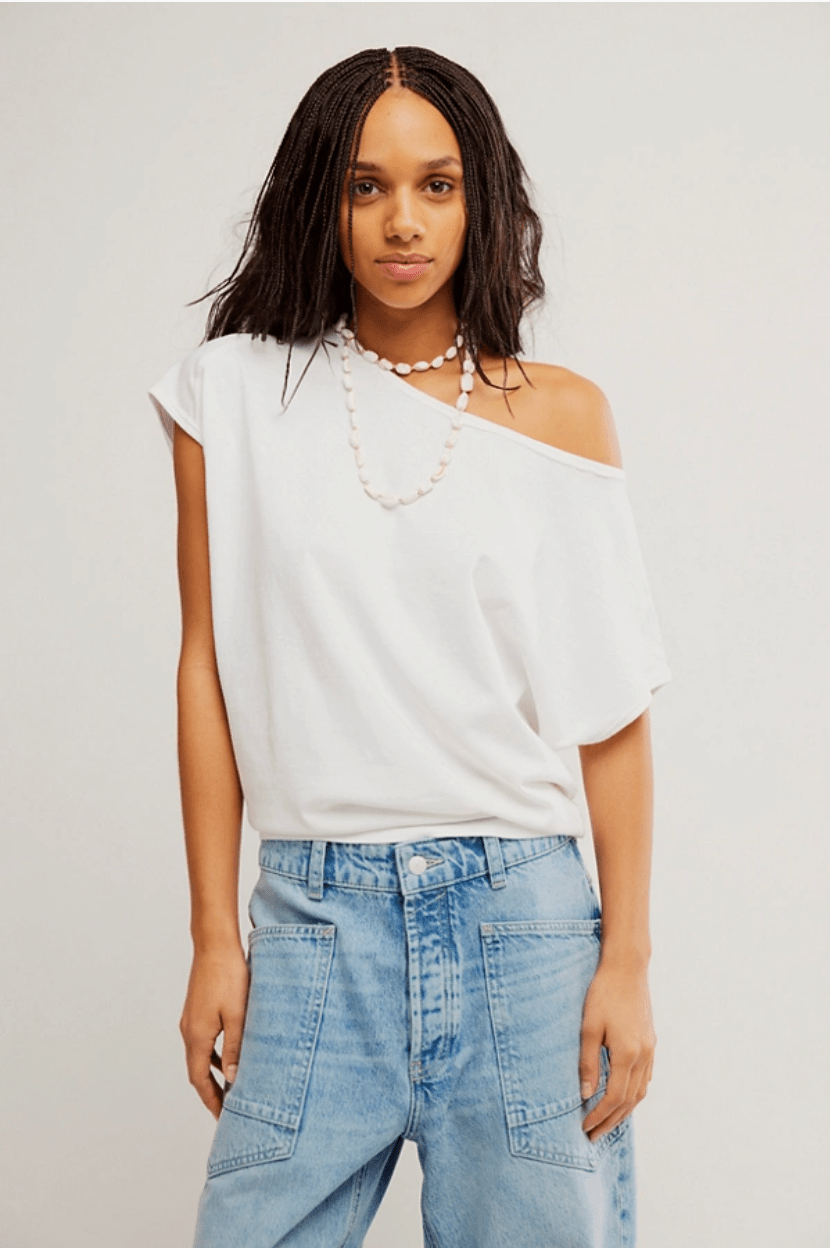 Peggy tee in white - Heart On A Hanger
