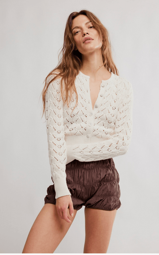 Pretty in pointelle cardi - Heart On A Hanger