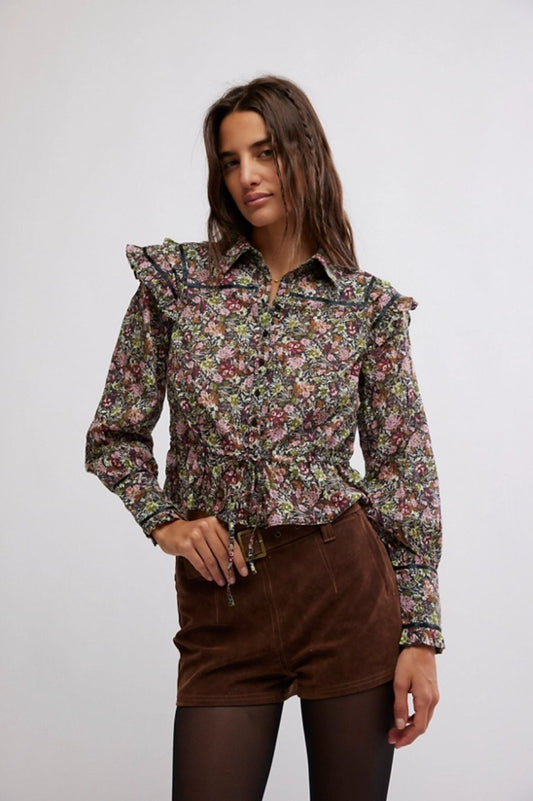 Printed daybreak blouse - Heart On A Hanger