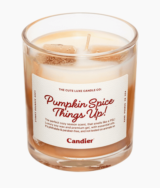 Pumpkin spice things up candle - Heart On A Hanger