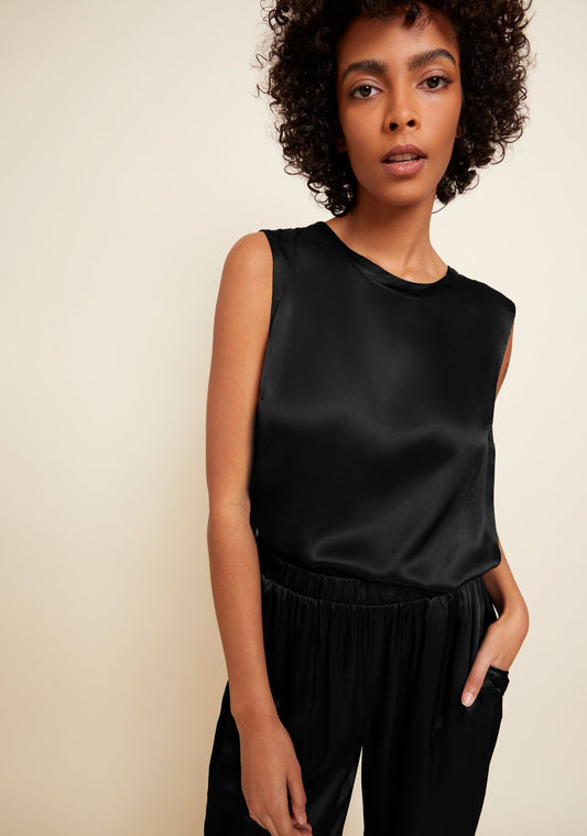 Rachel Tie Back Shell Tank - Heart On A Hanger
