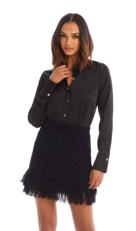 Rhinestone button down - Heart On A Hanger