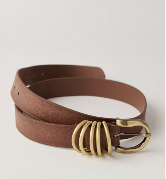 Rori leather belt in cognac - Heart On A Hanger