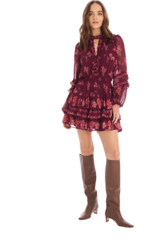 Sammy dress in floral clusters - Heart On A Hanger