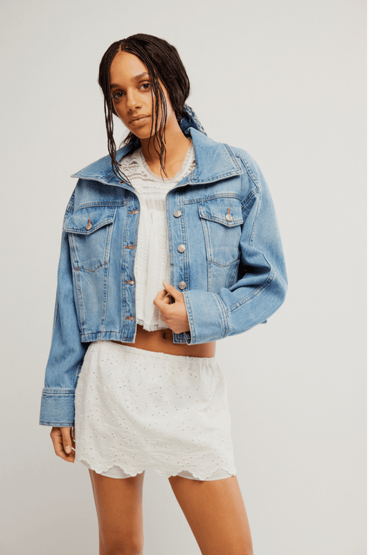 Side to side denim jacket - Heart On A Hanger