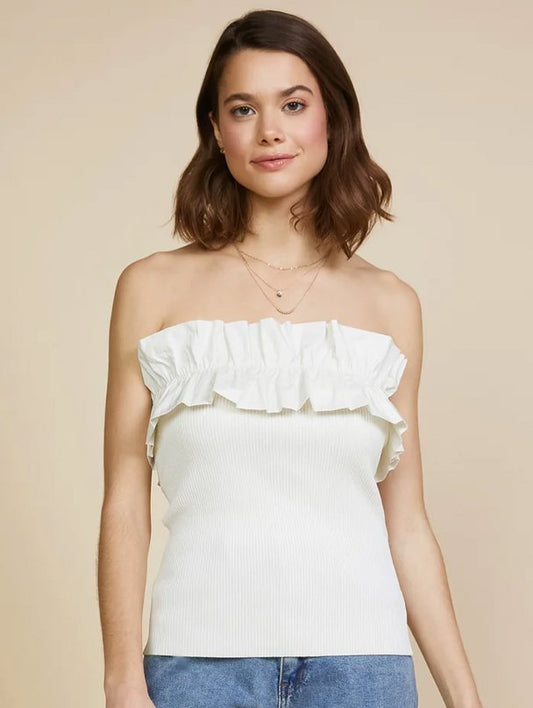 Strapless Ruffle Top - Heart On A Hanger