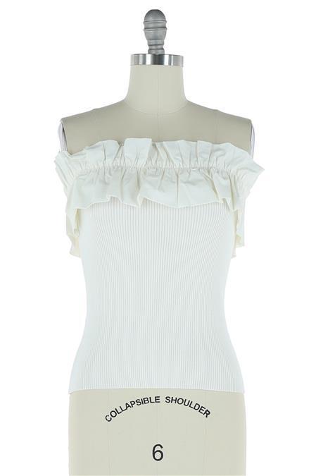 Strapless Ruffle Top - Heart On A Hanger