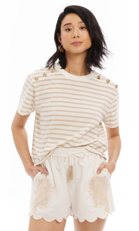 Stripe brooklyn tee - Heart On A Hanger
