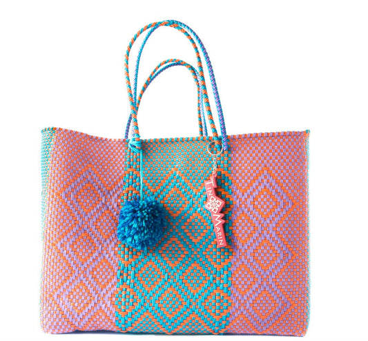 Sunset Woven Super Tote - Heart On A Hanger