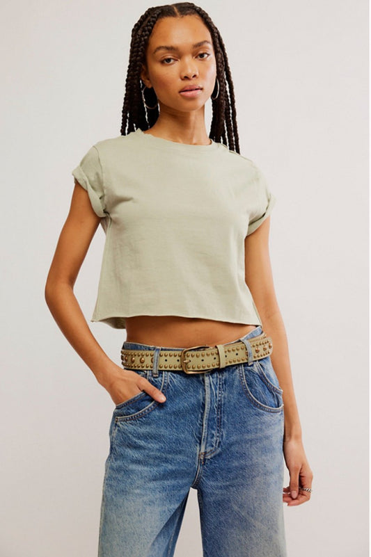The perfect tee in green tea leaves - Heart On A Hanger