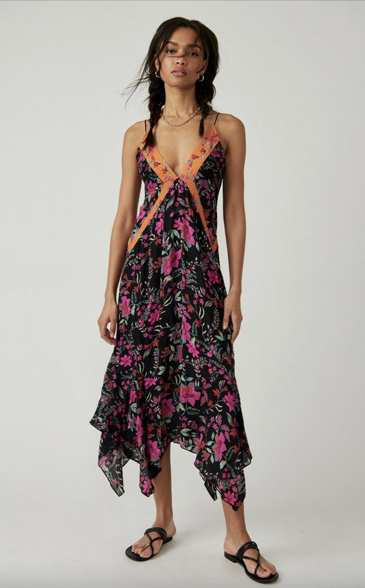 There She Goes Printed Maxi Dress - Heart On A Hanger