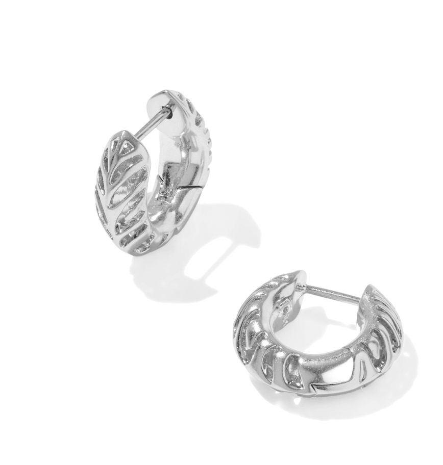 Tiger striped mikki earrings in silver - Heart On A Hanger
