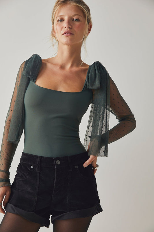 Tongue Tied Bodysuit - Heart On A Hanger