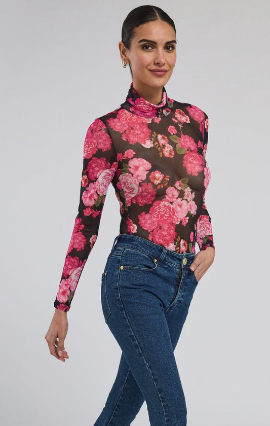 Tyla floral mesh top - Heart On A Hanger