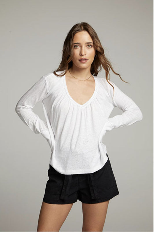 Warren Blouse in white - Heart On A Hanger