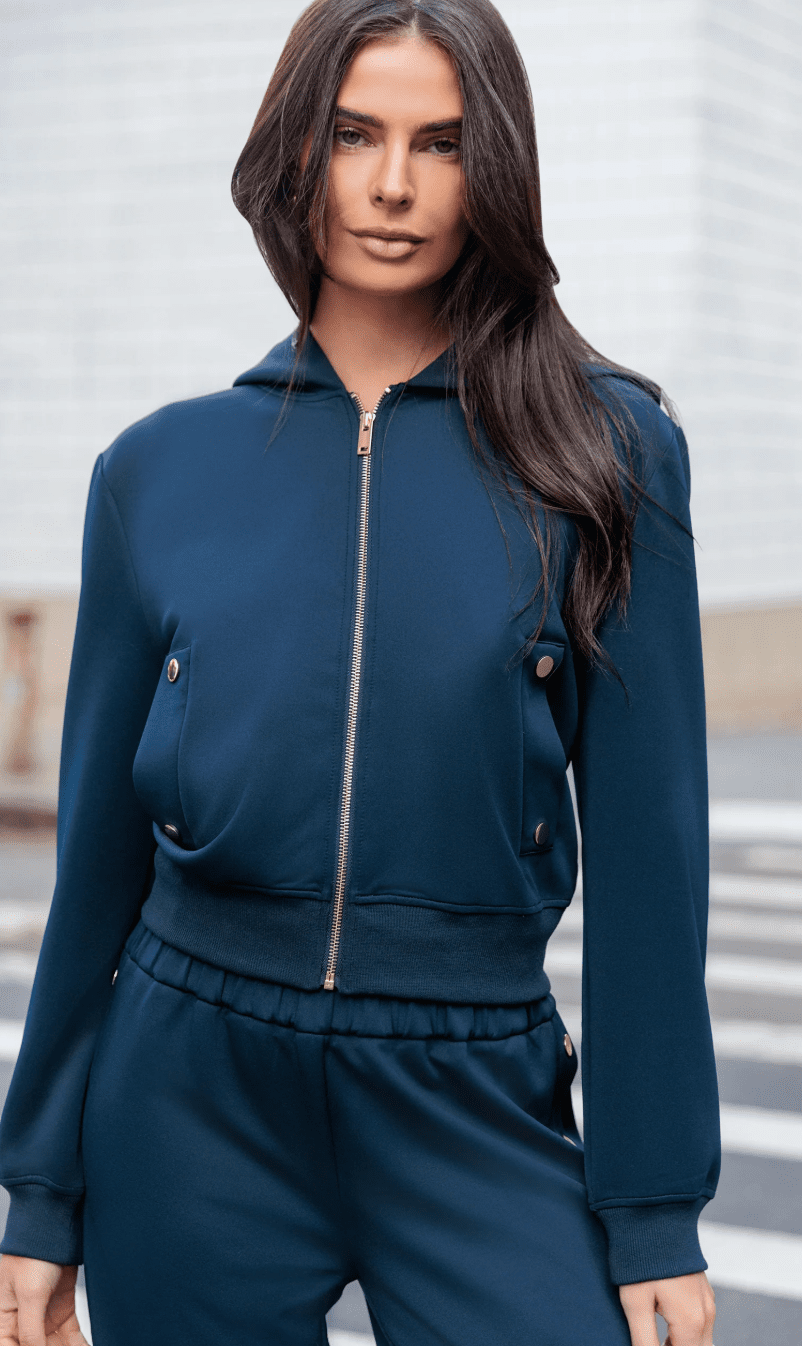 Zira hoodie in navy - Heart On A Hanger